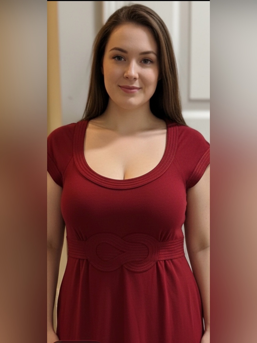 Max Studio Burgundy Dress Size M